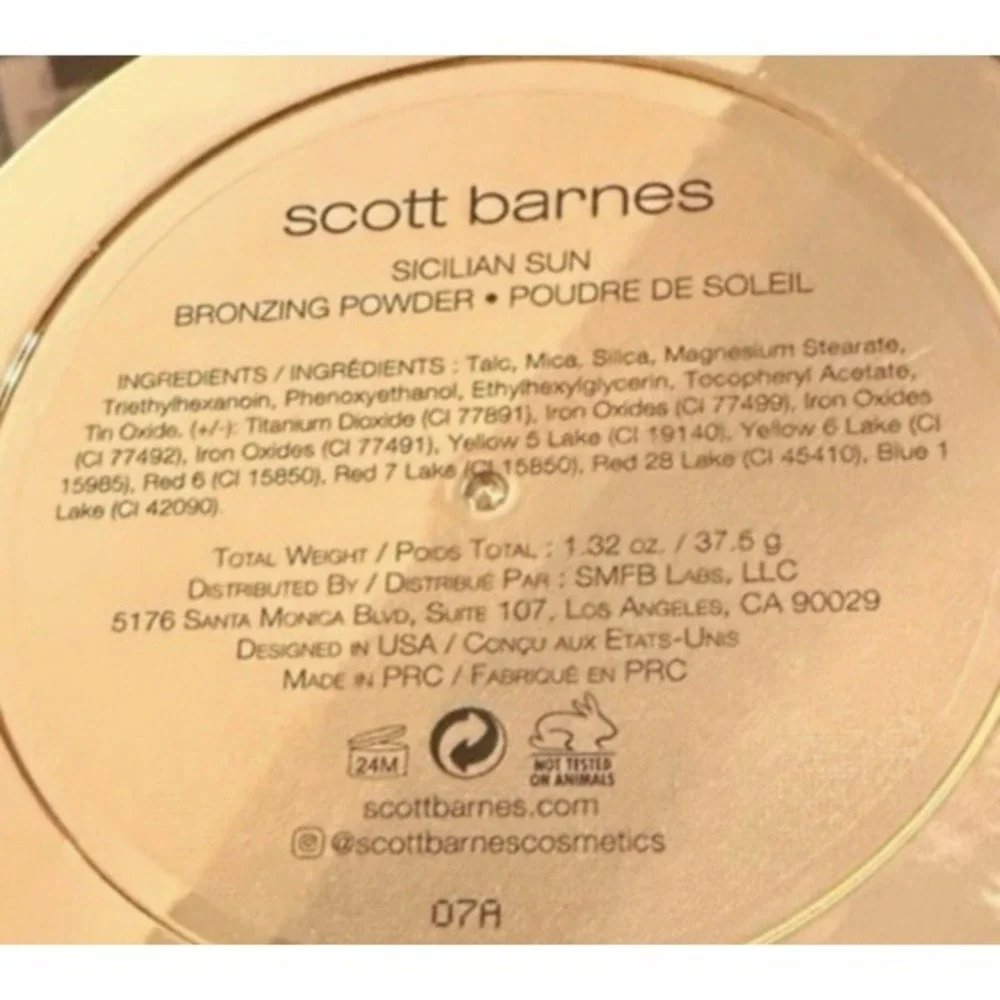 SCOTT BARNES Sicilian Sun Bronzing Powder 1.32 oz‎ New